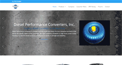 Desktop Screenshot of dieselperformanceconverters.com