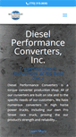 Mobile Screenshot of dieselperformanceconverters.com